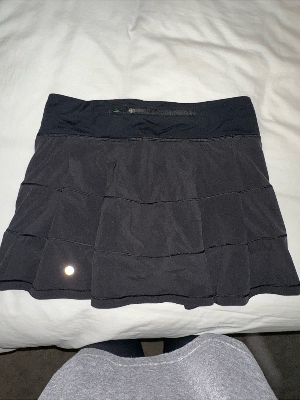 Lululemon Black Athletic Skirt with Tiered Panels